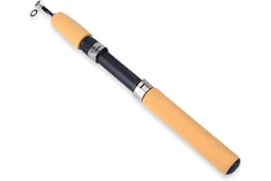 VGEBY1 Telescopic Fishing Rod, Carbon Fiber Ice Fishing Rod Portable Retractable Pole Tackle for Jigging