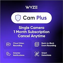 Wyze Security Plan - Cam Plus | 1 Camera | 1 Month
