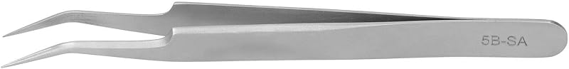 Fybida Stainless Steel Curve Tip Tweezers for Eyelash Extensions Crafts Nails