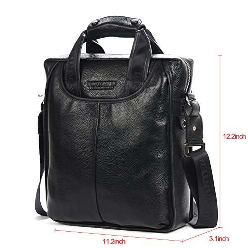 BOSTANTEN Leather Briefcase Handbag Laptop Business Messenger Bags for