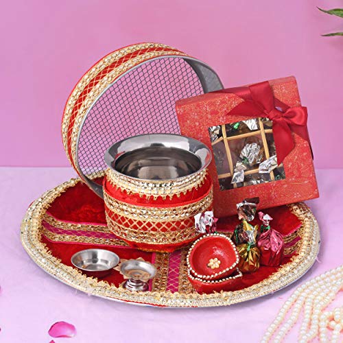 Capacity: 1 L Golden Brass Karwa Chauth Puja Kalash at ₹ 570/kg in