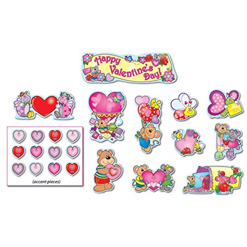 Carson Dellosa | Valentine's Day Mini Bulletin Board Set | 41pcs
