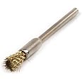 1/8" Shank Brass Polishing End Brush Compatible with Most Rotary Tool,Set of 20