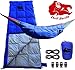 Chill Gorilla 30°F 800 Fill Power Down UNDERQUILT, Sleeping Bag, POD System for Hammocks. Designed for Hammock, Ground Camping or Backpacking. Blue