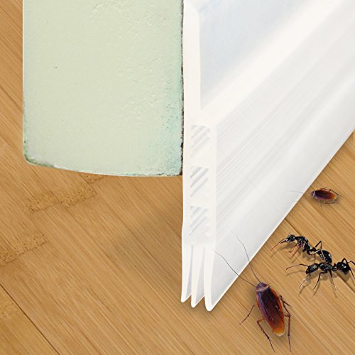 Under Door Sweep, Door Bottom Seal Strip Weather Stripping for Under Door Draft Stopper Door Bugs Stopper 2