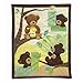 Bedtime Originals Honey Bear 3 Piece Crib Bedding Set, Brown/Green