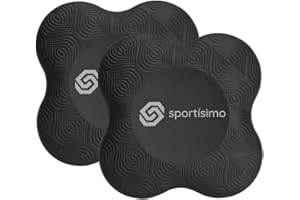 Sportisimo Yoga Knee Pads (2-Pack) | Coussin de Genou pour Yoga – Extra-Thick TPE Kneeling Pad for Pilates, Barre, Dance & Ex