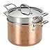 Martellata Copper 6-Quart Pastaiola Set with Lid & Pasta Insert