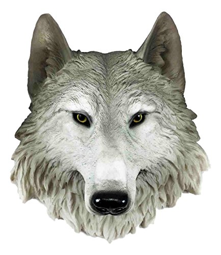 Ebros Grey Wind Direwolf Gray Wolf Mini Wall Decor Timber Wolf Canis Lupus Mini Wall Plaque Bust Sculpture Woodlands…