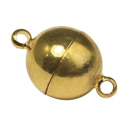 Rayher 2224289 Magnetschließe, extra stark, 12 mm ø, SB-Btl 1 Stück, vergoldet