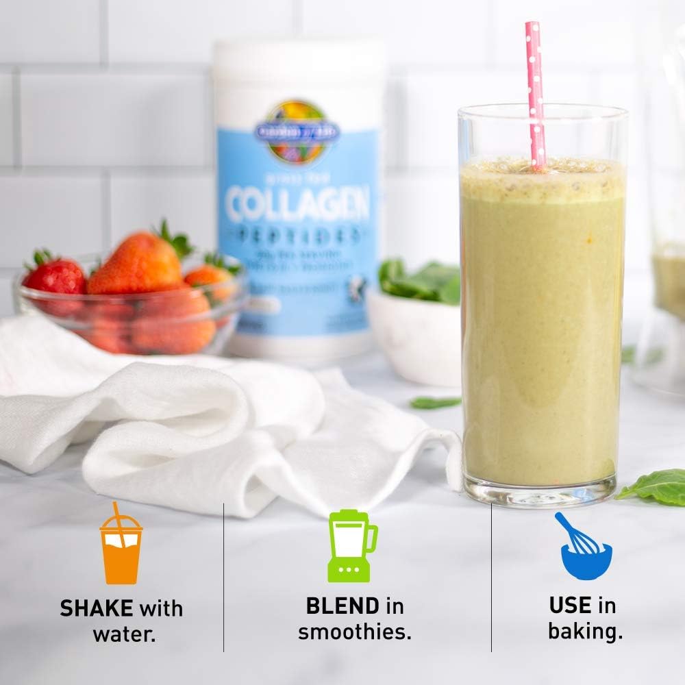 Garden of Life Grass Fed Collagen Peptides Powder - Unflavored, 14 Servings - Collagen Powder For Women Men Hair Skin Nails Joints, Collagen Protein Powder, Collagen Supplements, Hydrolyzed Keto: Health & Personal Care