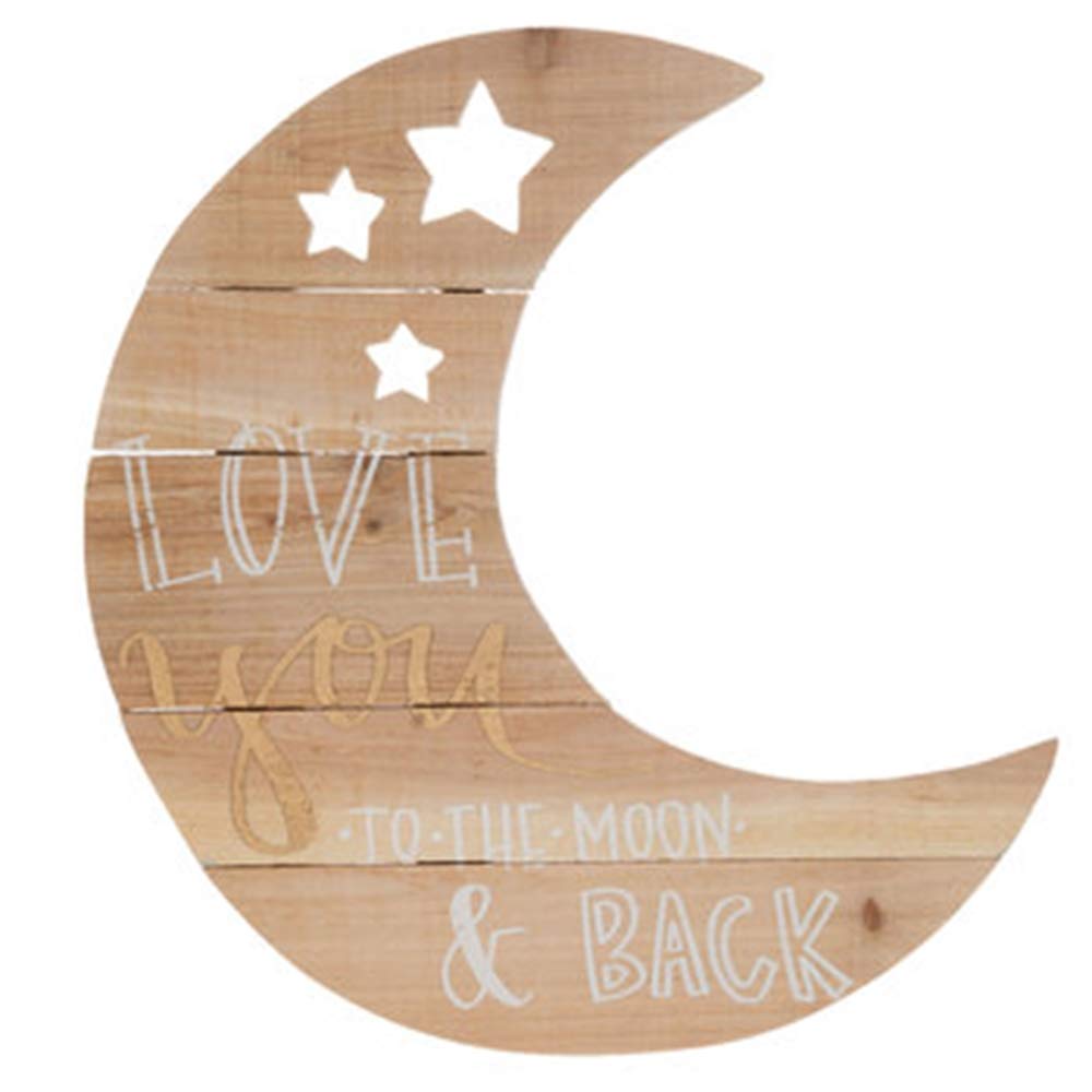 Amazon Com Love You To The Moon And Back Nursery Wall Decor Wood