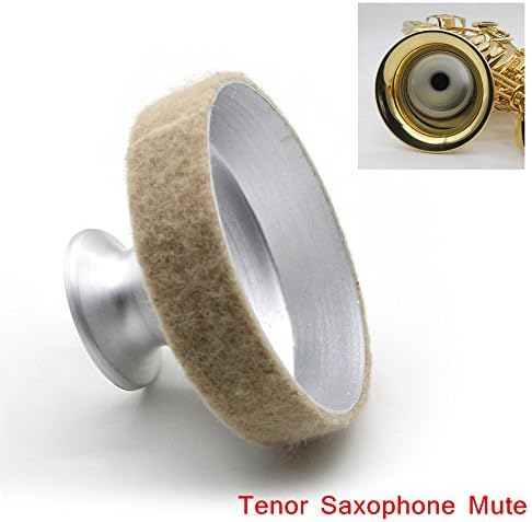 Petbly(TM) Aluminum Mute Silencer Light-weight Design Tenor Saxophone Mute Silencer Metal Dampener New Arrival