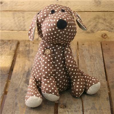 Homecraft Spotty Dog Doorstop Brown Fabric Door Stop Amazon Co Uk Kitchen Home