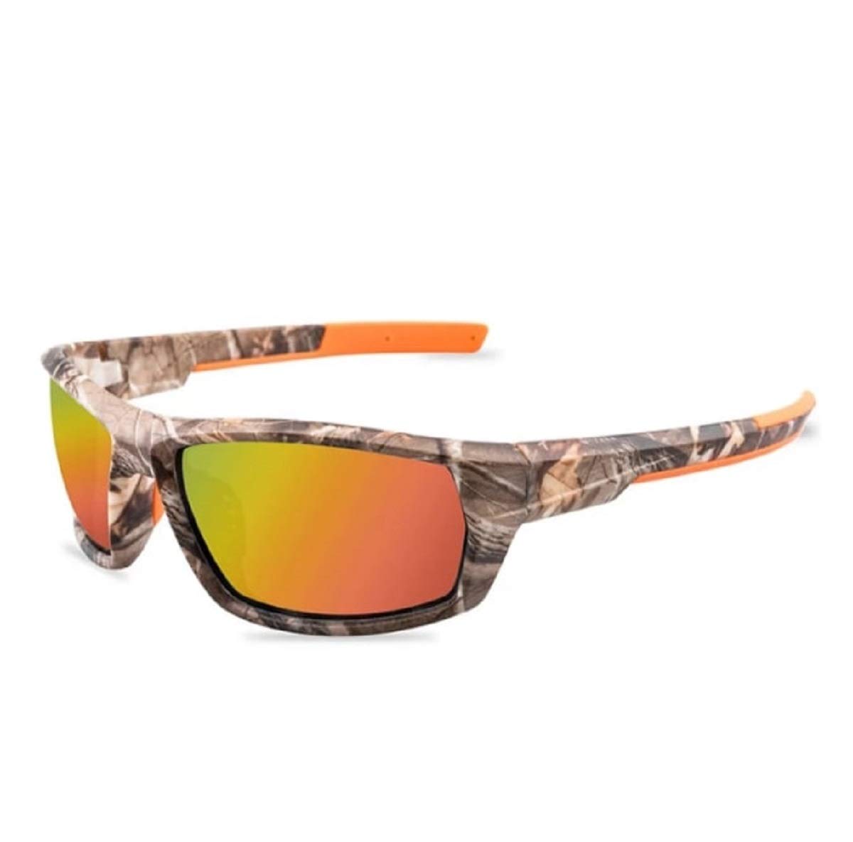 No Name Ltd Carp Fishing Glasses/Camo Angling Goggles/Unisex Camouflage Outdoor Sports Eye-wear (Red Mirror)