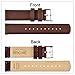 Ritche 20mm Quick Release Classic Vintage Leather Watch Band for Omega x Swatch Moonswatch Compatible with Samsung Gear S2 Watch Brown Genuine Leather Watch Bands for Men
