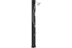 VEVOR Outdoor Solar Heated Shower, 10.57 Gallon Poolside Shower Kit with 2 Shower Head and Foot Shower Tap, Handheld/Hanging 