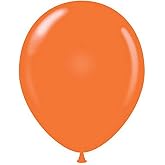 Tuf-Tex 15005 Orange Latex Party Balloons, 5", Orange, Pack of 50