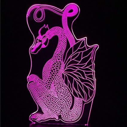 Chinesischen Stil Drachen Papier Cut Fly 3D Nachtlicht 7 Farben Ändern LED Tischlampe Weihnachtsgeschenk Alten Drachen Wohnku