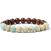 Lqdcyyat Bead Bracelets for Women Beaded Stretch Bracelets Elastic Friendship Bracelets Jewelry