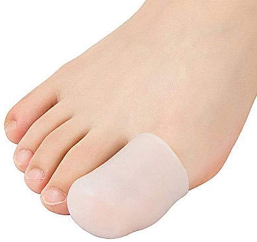Pedimend Silicone Gel Big Toe Cap (2PAIR) - Gel Toe Tube Protector - Prevent from Corns/Callus/Blisters/Missing or Ingrown Toe Nail/Friction & Rubbing | for Men & Women | Foot Care