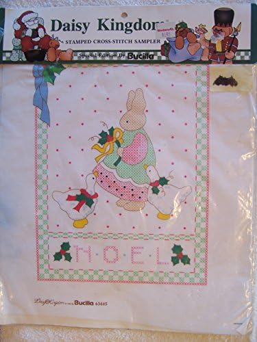 Noel Stamped Cross Stitch Sampler