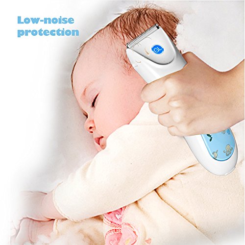 Gland Kids Hair Trimmer, Professional Cordless Hair Clipper for Baby Children Infant Haircut, Waterproof Ultra Slient (Blue)