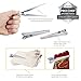 Pro Chef Kitchen Tools Stainless Steel Alligator Chip Bag Clip - Set of 6 Heavy Duty, Large Jaw Opening Seals a Tight Grip on Chips and Coffee Bags for Fresh Food Storage