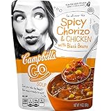 Campbell's Go Soup, Spicy Chorizo & Chicken with Black Beans, 14 Ounce (Pack of 8)