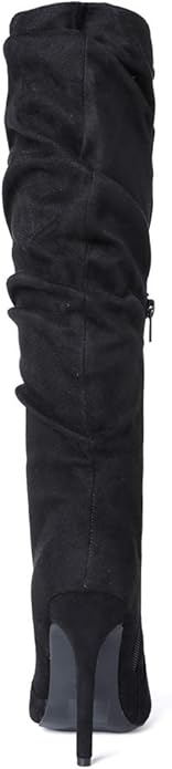 Sivellya Womens Mid Calf Stacked Fashion