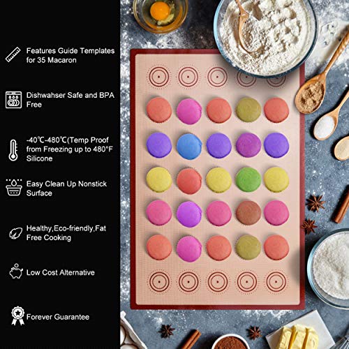 Macaron silicone Baking mats kit Macaroon Baking Suppliers 2 Half