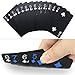 Joyoldelf Cool Black Foil Poker Playing Cards, Waterproof Deck of Cards with Gift Box, Use for Party and Game (Blue)