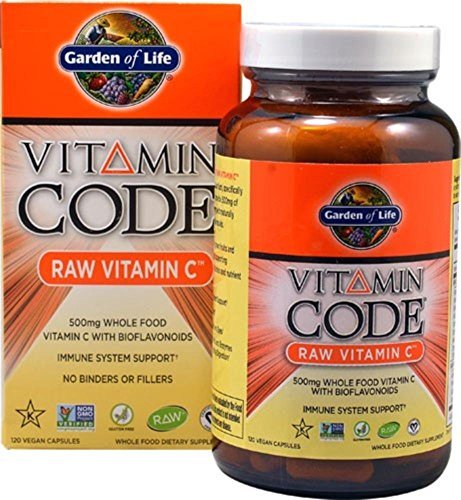Garden of Life Vitamin Code Raw Vitamin C, 120 Vegan Capsules