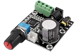 Robojax PAM8610 2x10W Audio Power Amplifier Two-Channel Board with knob and terminals