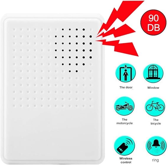 Denash Wire Door Bells,DC 12V Wired Door Bell 90db Chime