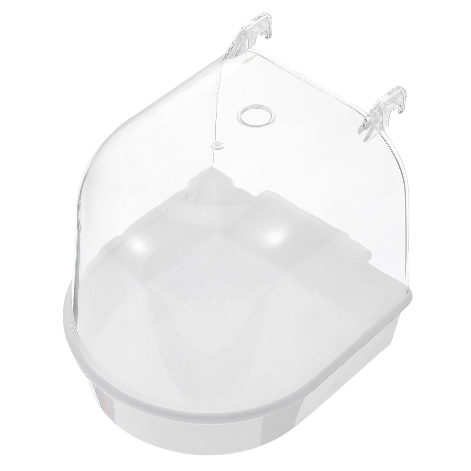 TEHAUX Parrot Bathtub for Cage Plastic Bird Bath Bowl House Accessories Parakeet Shower Bathing Tub for Small Birds