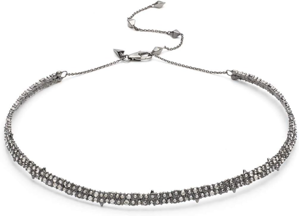 Women's Encrusted Spike Choker Necklace