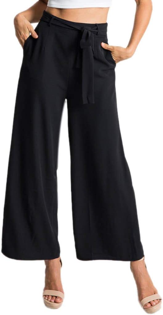 LISTHA Striped Polka Dot Wide Leg Pants for Women Plus Size Palazzo Trousers