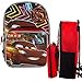 Disney Pixar Cars Kids 16” Backpack and Insulated Lunch Box Set Lightning McQueen School Bag