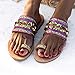 Hotkey 2020 Women New Comfy Wide Width Plat Sandals Shoes Summer Casual Beach Travel Slipper Shoes Boho Flip Flop Hot Pinkthumb 1