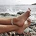 Abicial 1Pc Natural Cowrie Beads Shell Anklet Bracelet Handmade Hawaiian Beach Foot Jewelry