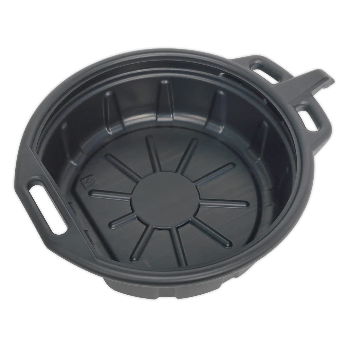 Sealey Oil Drain Pan 17L - DRP03, Black