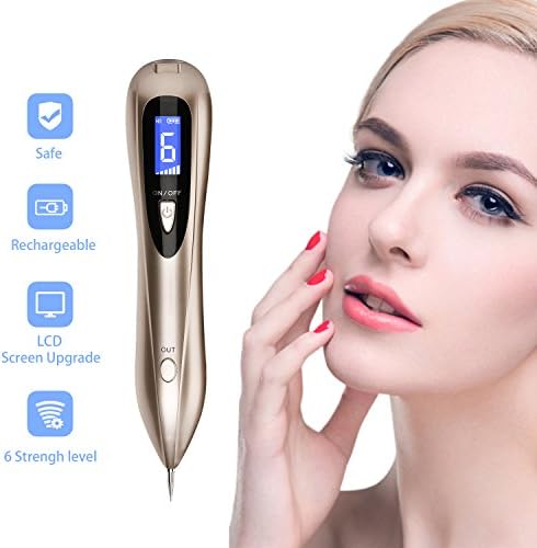 Skin Tags and Mole Remover, On Skin Face Freckles Wart Dark Dot Age Spot Nevus Tattoo Moles Removal Pen Tool Safe&No Bleeding Pro Beauty Eraser Sweep Machine by Sikkiy