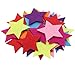 SOOKOO 5 Styles 150 PCS Assorted Color Felt Flowers for Art and Craft DIY Sewing Handcraft (Heart, Flower, Smile Face, Star, Crown)