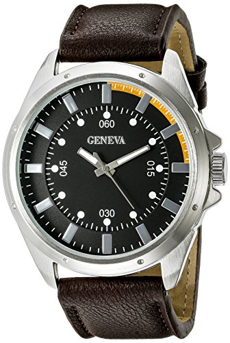 Geneva Men's FMDJM507C Analog Display Japanese Quartz Brown Watch