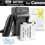 Battery And Charger Kit For Canon Powershot ELPH 180, ELPH 190 IS, ELPH 150 IS, ELPH 170 IS, ELPH 160, SX400 IS, SX410 IS, SX420 IS, ELPH 350 HS, ELPH 360 HS Camera Includes Replacement NB-11L Battery + Charger ++