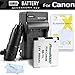 Replacement NB-11L Battery and Charger Kit for Canon Powershot Elph 130 is, 115 is, A2500 ELPH 135, 140 is, ELPH 150 is, 340 HS, SX400 is, ELPH 170 is, ELPH 160, SX410 is, ELPH 350 HS Digital Camera
