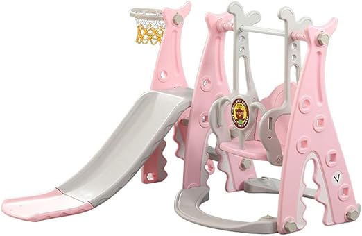 Juego de silla con tobogán para bebé, columpio de plástico