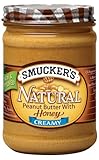 Smucker\s Natural Peanut Butter with Honey, 16-Ounce (Pack of 6)