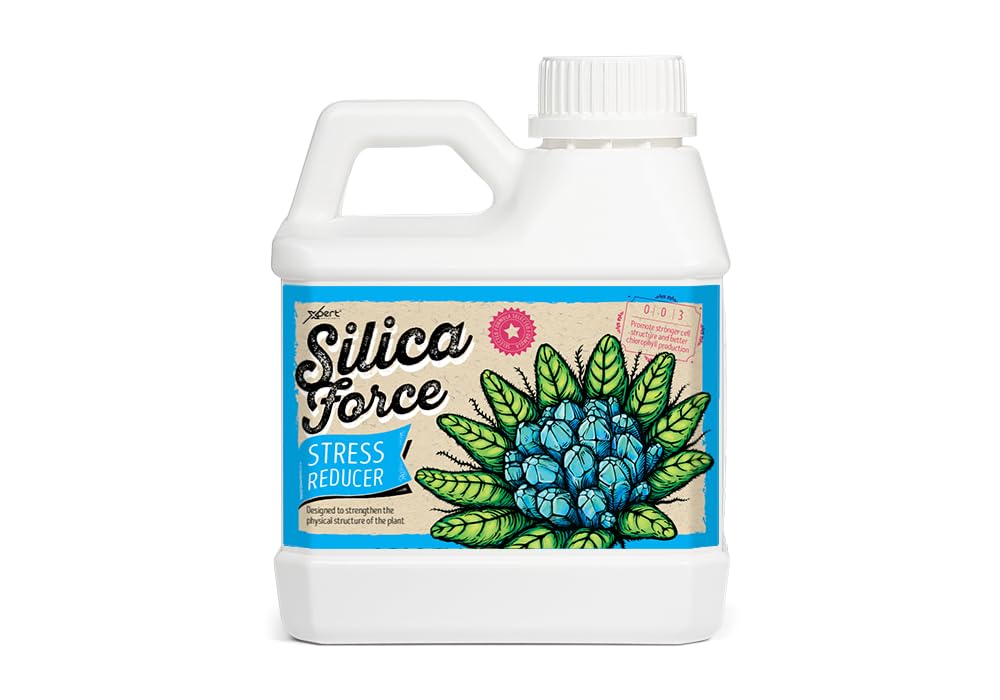 Xpert Nutrients Silica Force (1L) - Stress Reducer Silicon Supplement Silica Additive, Healthy Stems and Green Leaves, Universal Liquid Nutrient for Strong Plants
